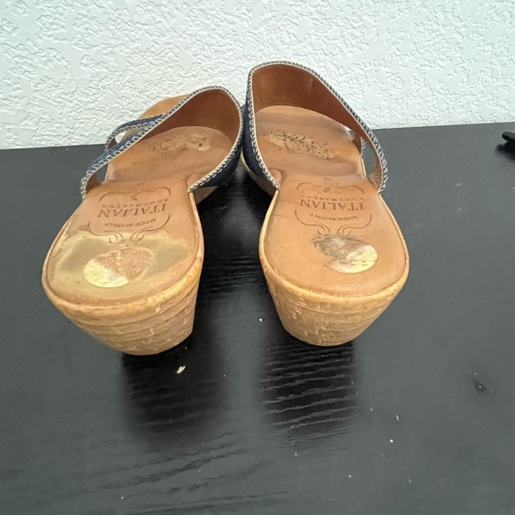 Italian shoe makers, wedge sandals, size 9 - Picture 3 of 5
